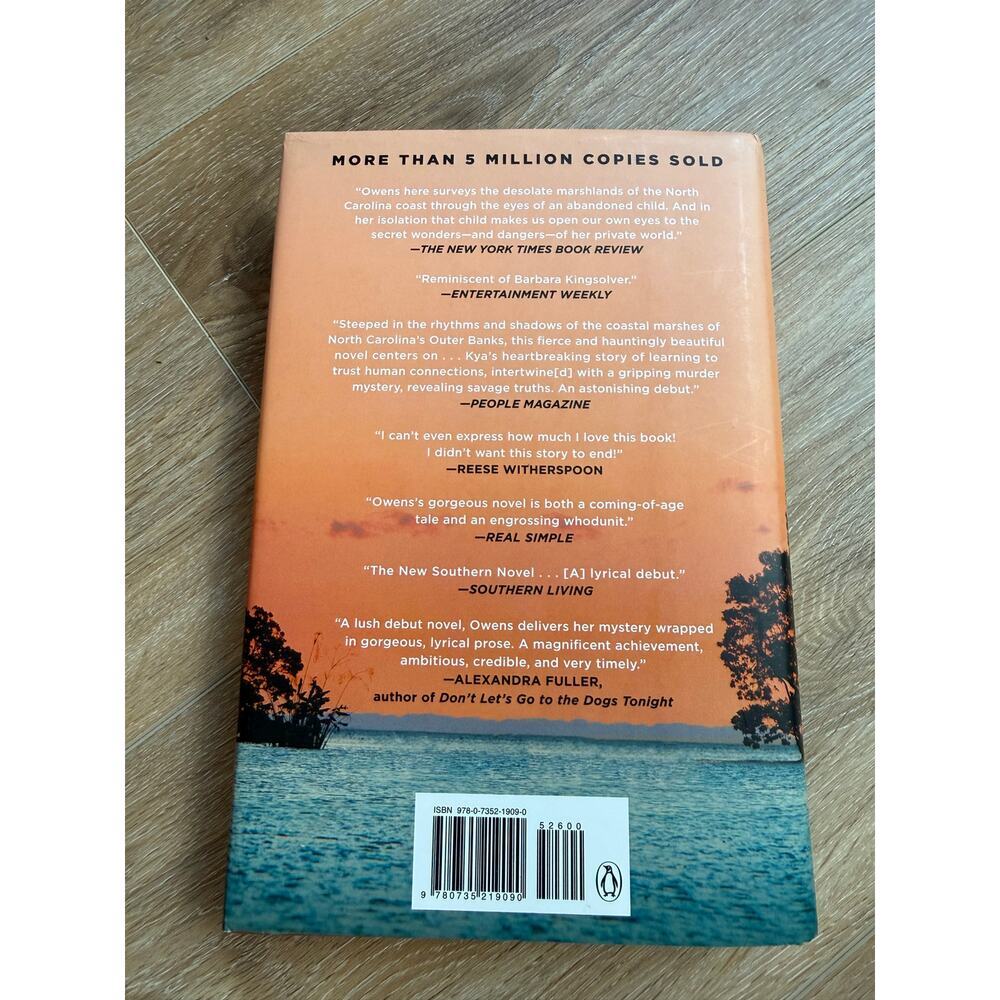 Where the Crawdads Sing by Delia Owens Hardcover Reese’s Book Club - Picture 2 of 2
